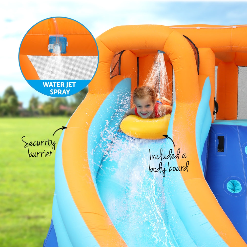 AirMyFun Kids Inflatable Pool Water Double Slide Park Jumping Castle 465X390CM-Baby & Kids > Baby & Kid&