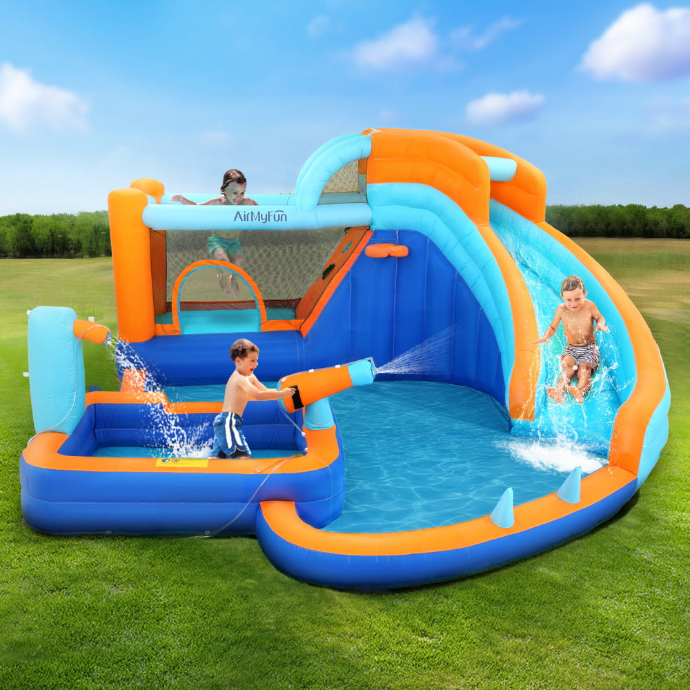 AirMyFun Kids Inflatable Pool Water Slide Park Jumping Castle Bounce 382X381CM-Baby & Kids > Baby & Kid&