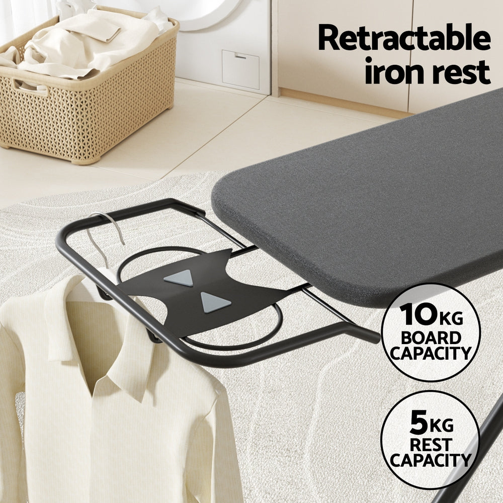 Artiss Ironing Board Foldable Iron Rest Black-Appliances > Washers, Dryers & Irons > Irons & Ironing Systems-PEROZ Accessories