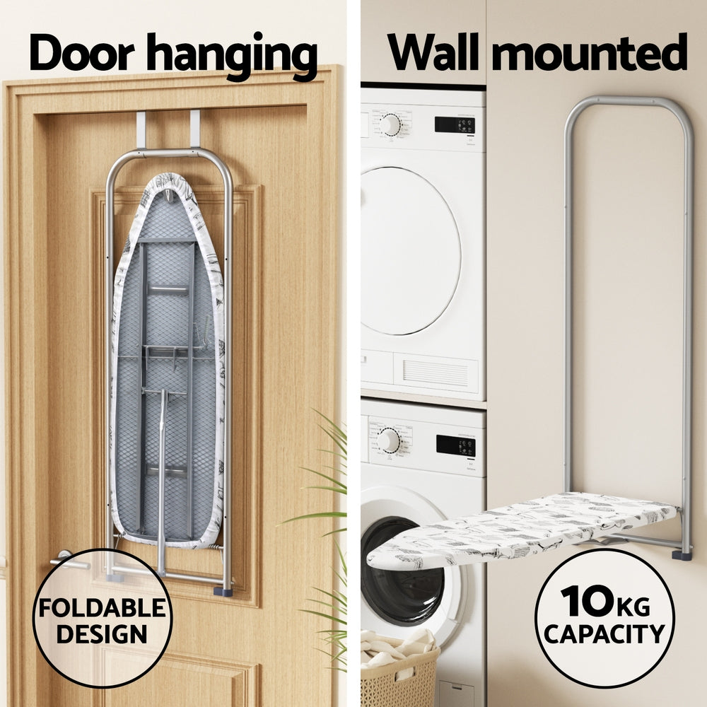 Artiss Ironing Board Wall Mounted Foldable White-Appliances > Washers, Dryers & Irons > Irons & Ironing Systems-PEROZ Accessories