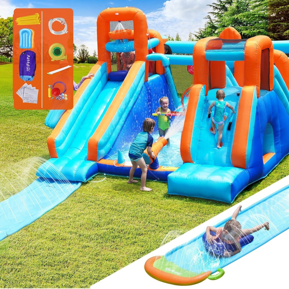 AirMyFun 12 Play Zones Inflatable Water Slide Park Jumping Castle Bounce House-Water Play Toys-PEROZ Accessories