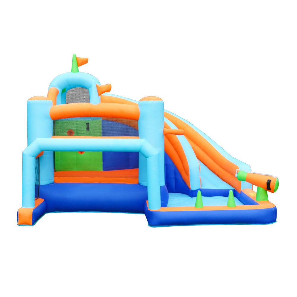 AirMyFun 9-IN-1 Inflatable Water Park with Soccer Goal Post-Inflatable Toys-PEROZ Accessories