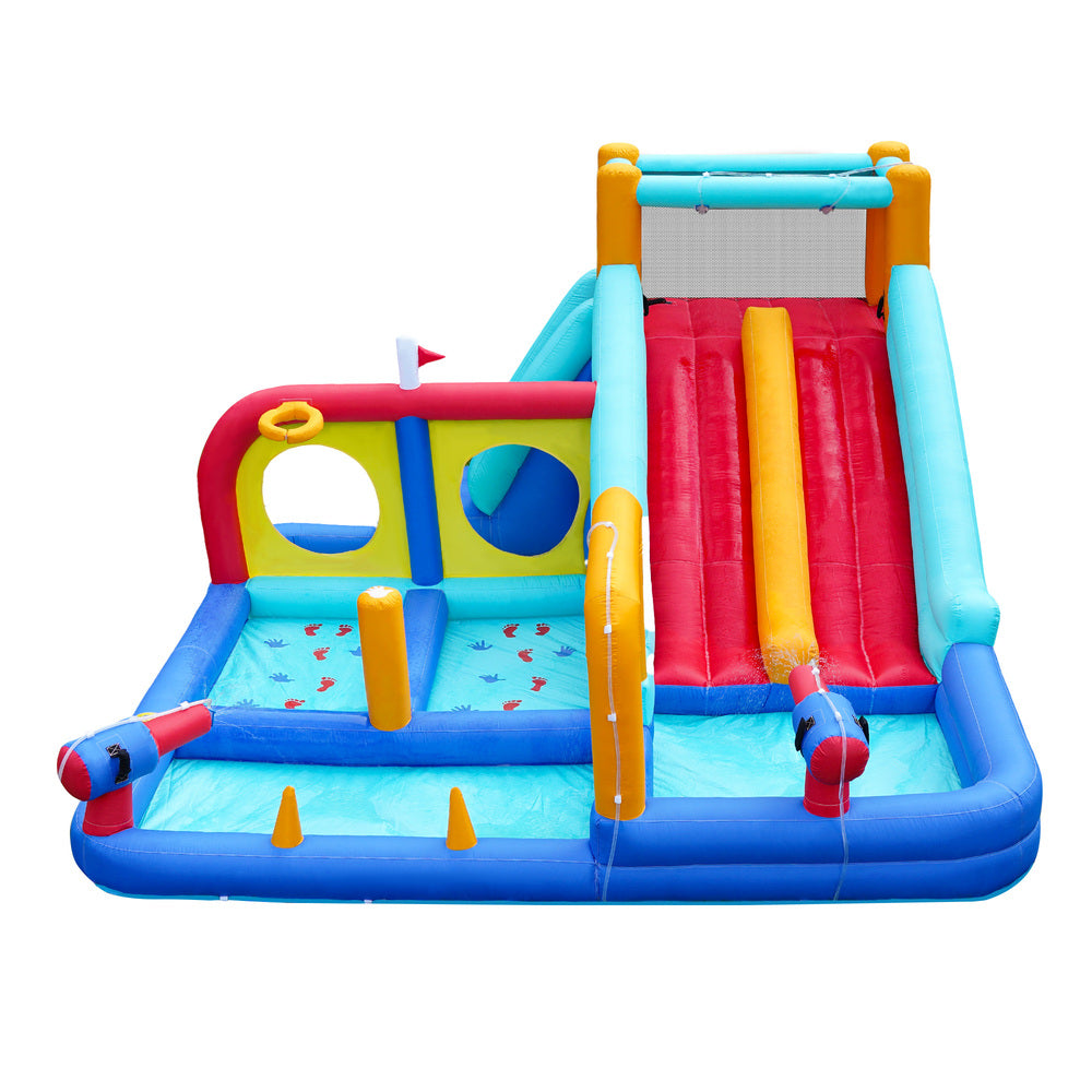 Doctor Dolphin 10-IN-1 Inflatable Water Park Dual Slides-Inflatable Toys-PEROZ Accessories