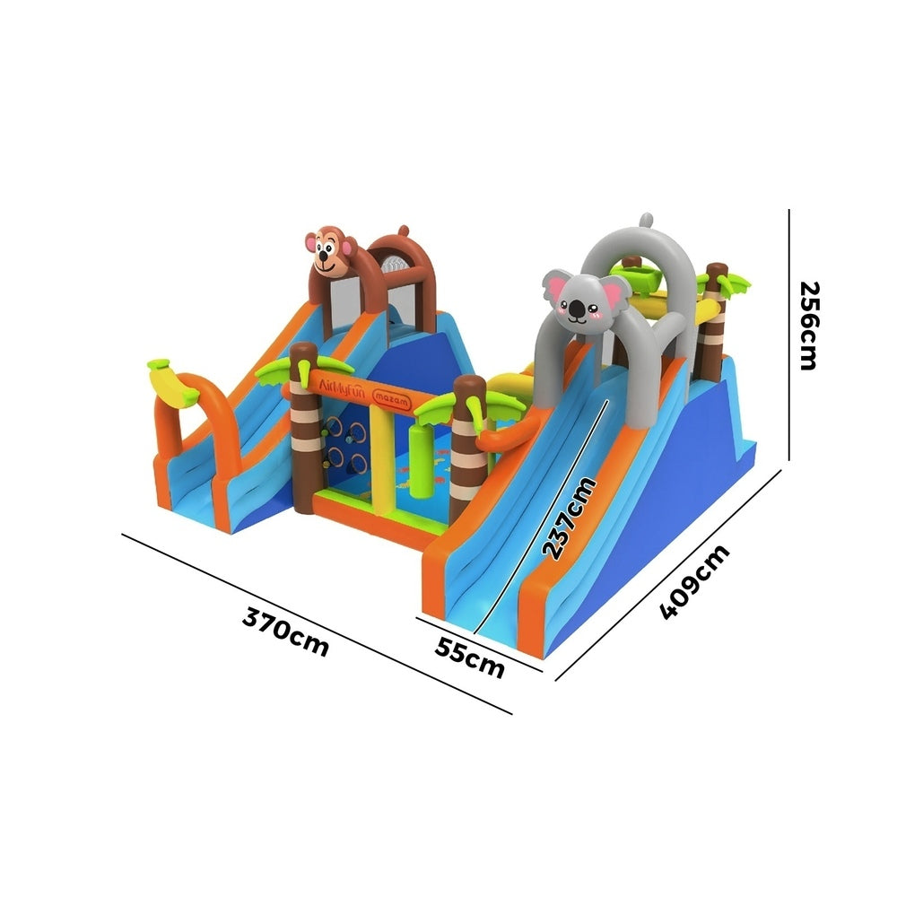 AirMyFun 12 Play Zones Inflatable Animal Theme Jumping Castle-Inflatable Toys-PEROZ Accessories