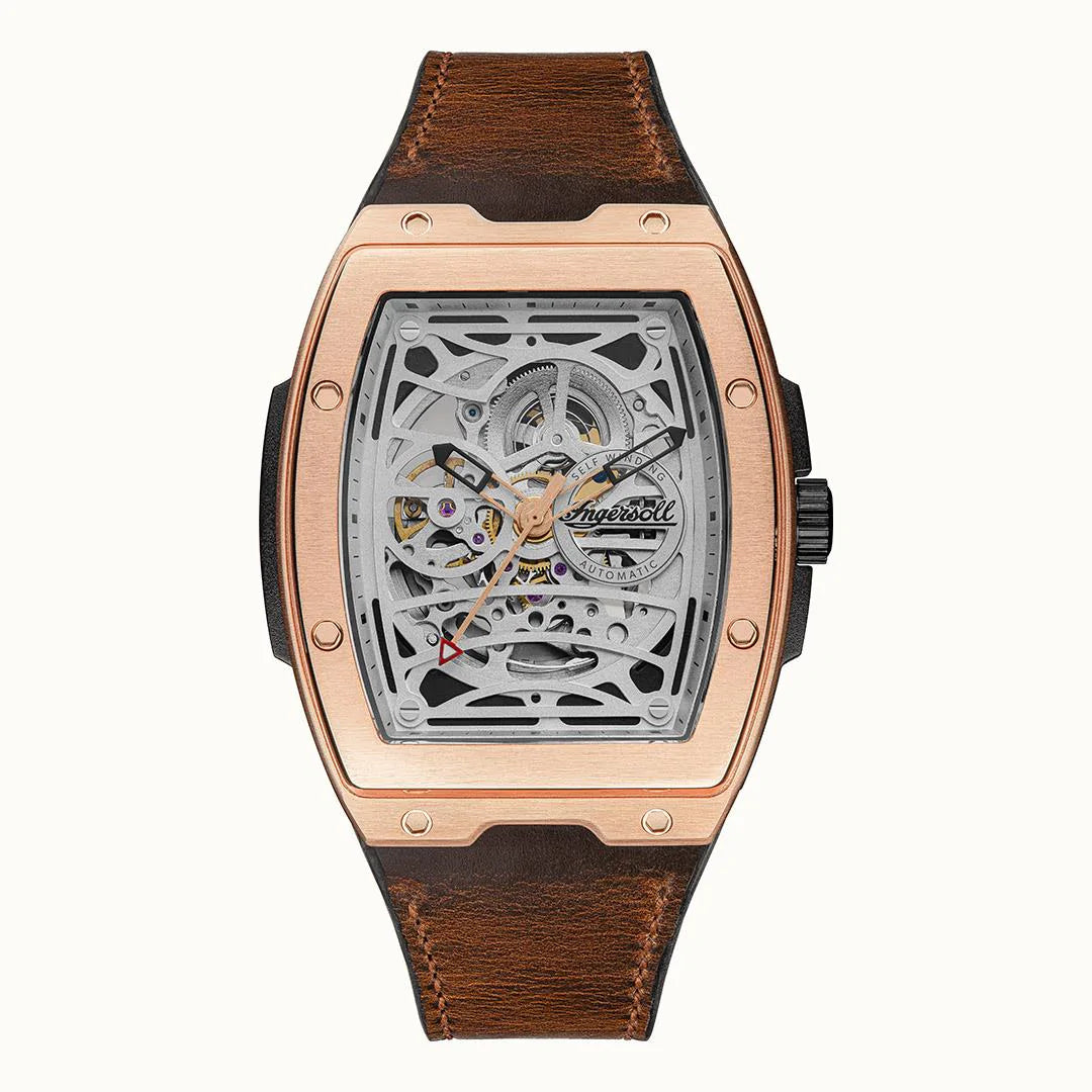 Ingersoll The Challenger Automatic Rose Gold Watch-PEROZ Accessories