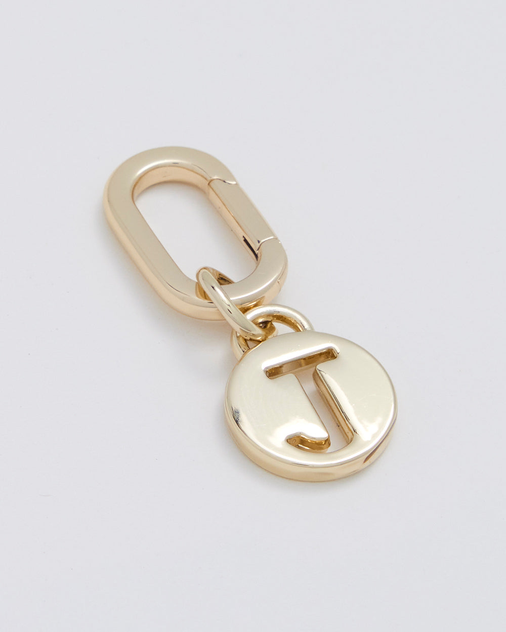 Letter J Charm With Oval Hinge Ring Clip-Accessories-PEROZ Accessories