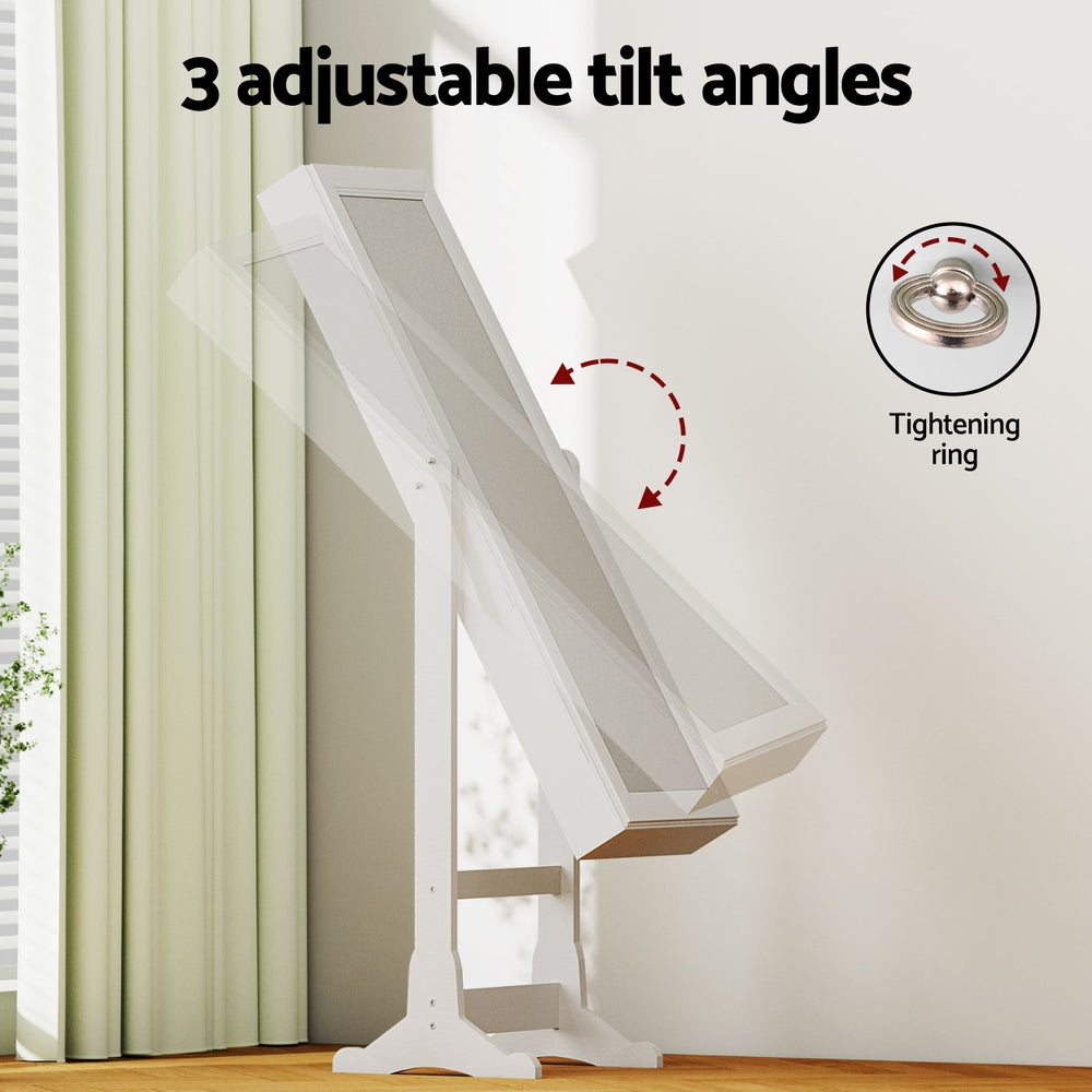 Artiss Jewellery Cabinet Mirror Free Standing-Home & Garden > Storage > Storage Cabinets & Lockers-PEROZ Accessories
