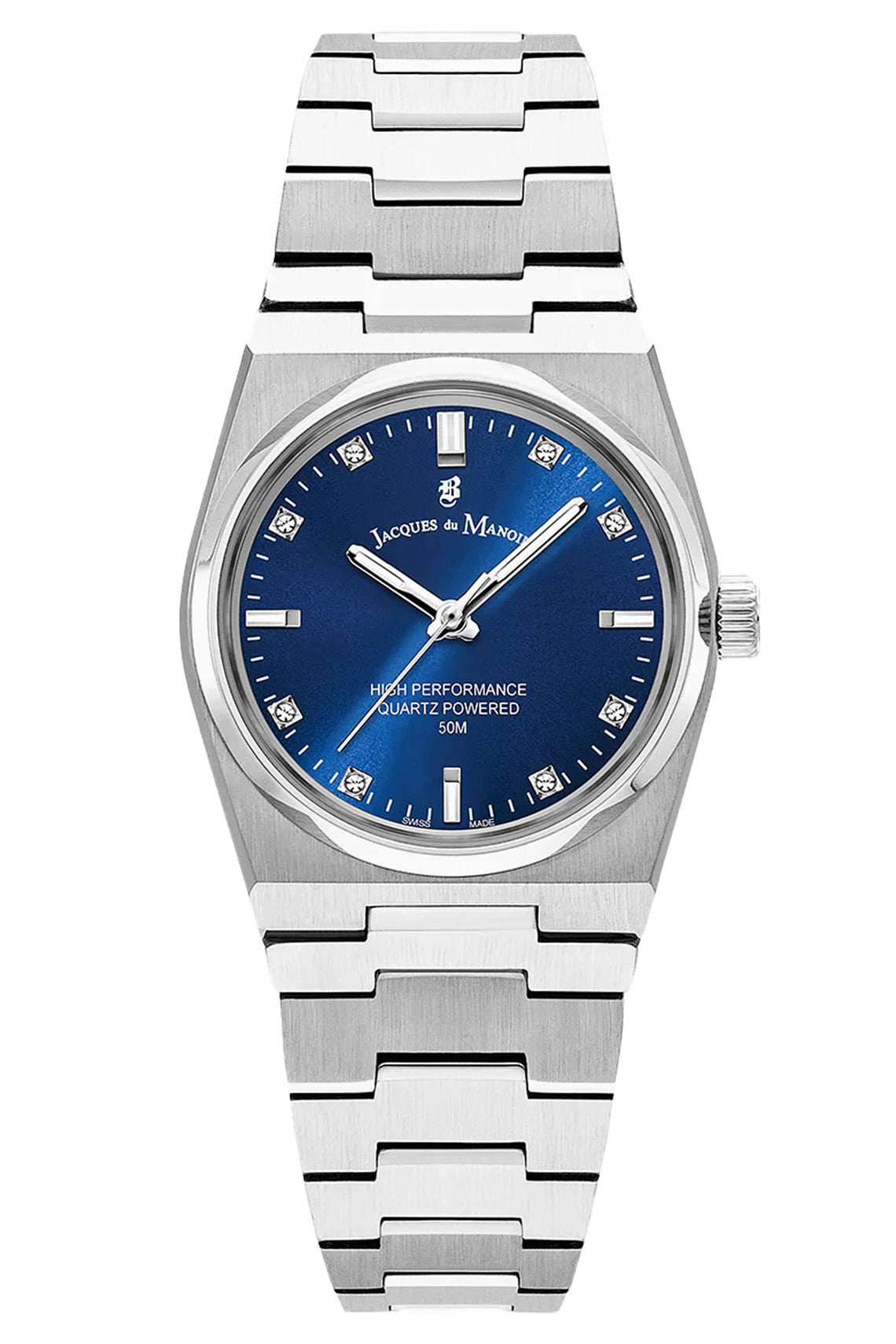 JDM Horizon Ladies 31mm 50m Blue Dial Stainless Steel Strap Watch-PEROZ Accessories