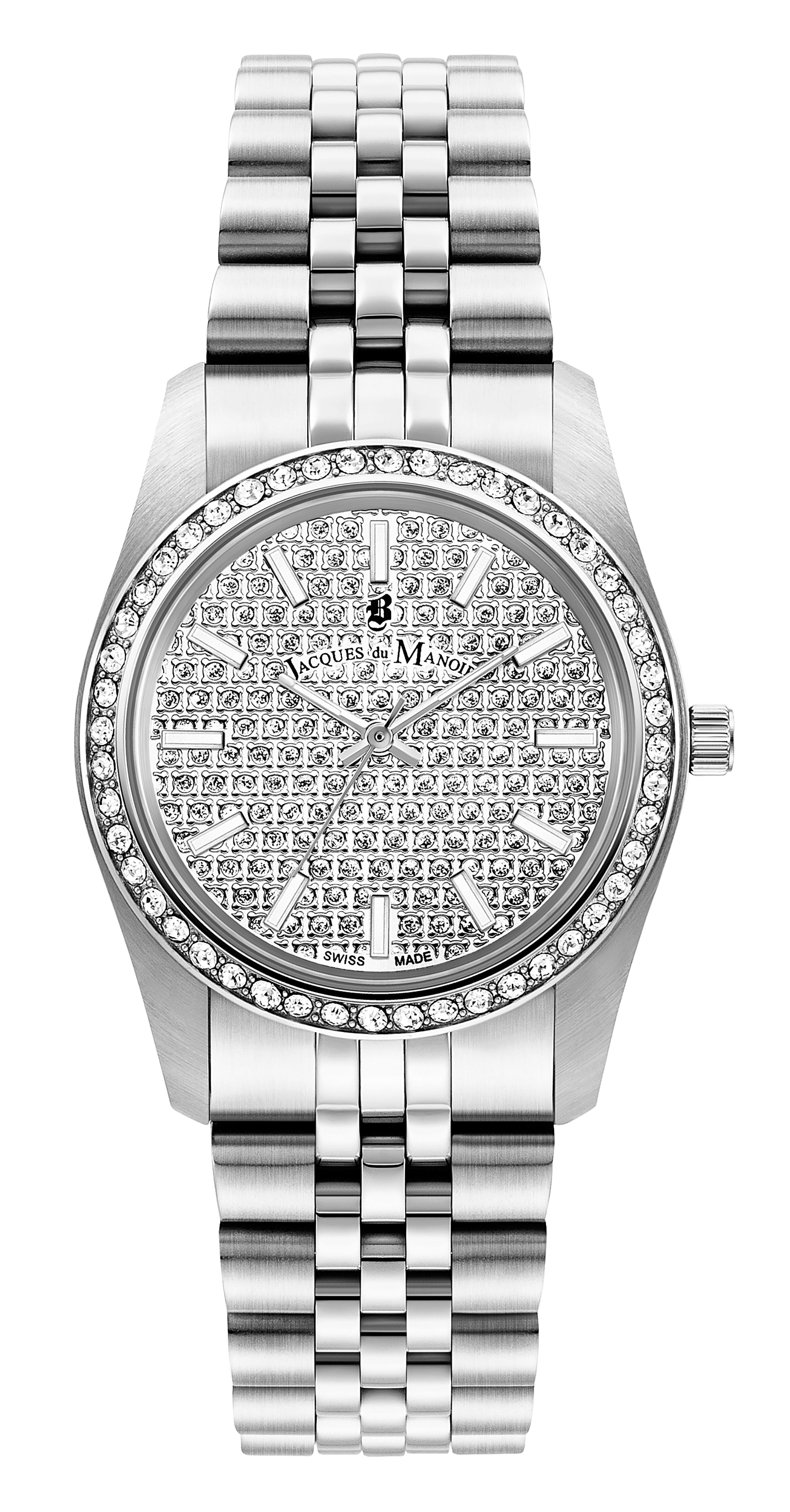 Jacques Du Manoir Swiss Inspiration Glamour Stainless Steel Watch-PEROZ Accessories