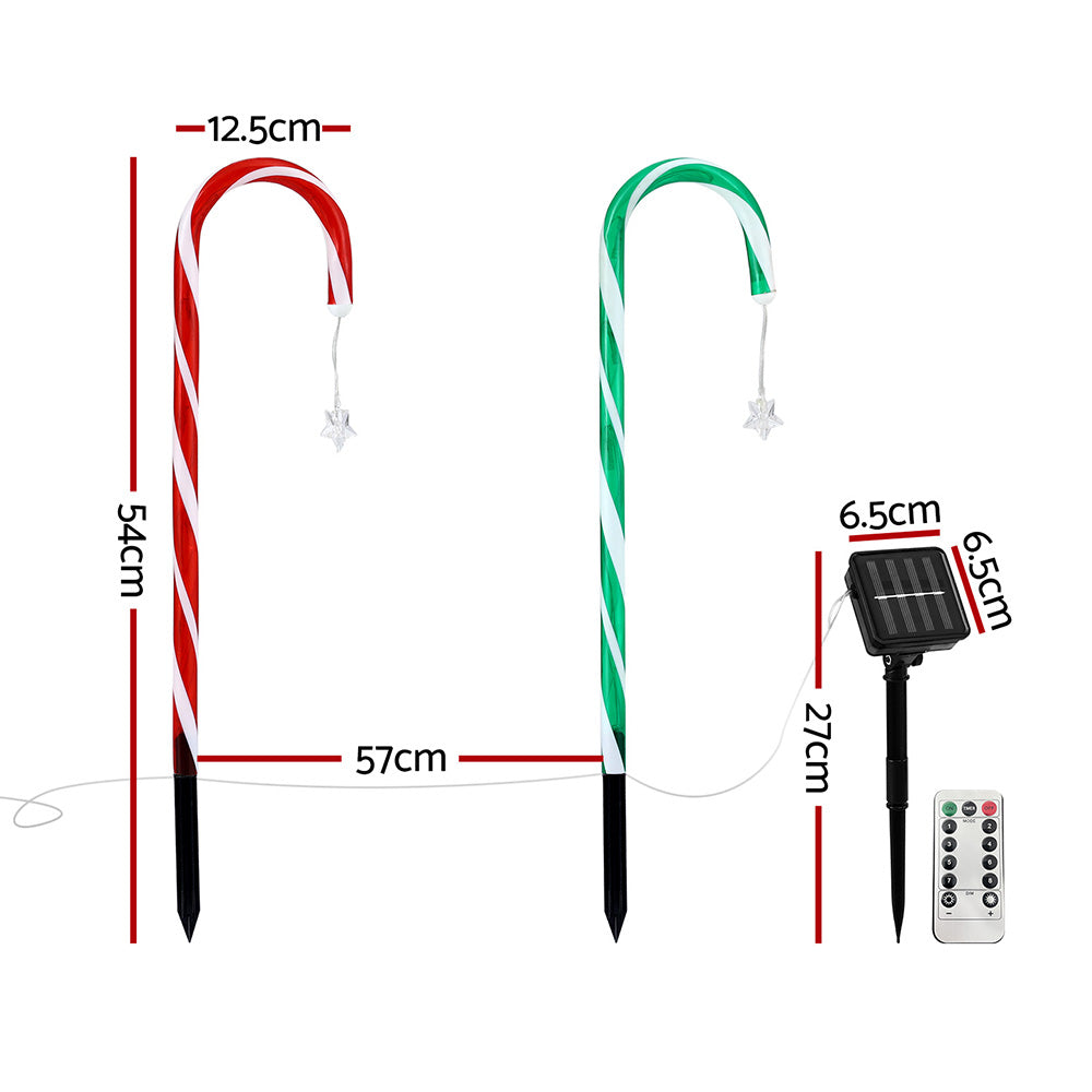 Jingle Jollys 8 PCS Christmas Lights Path Ground Light Garden Decorations 72 LED-Occasions > Christmas > Outdoor Decorations & Lights-PEROZ Accessories