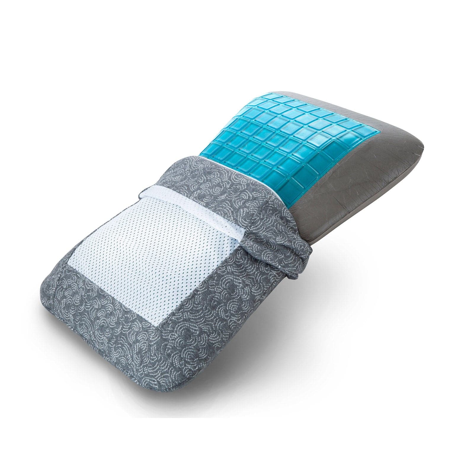 2 x Royal Comfort Cool Gel Charcoal Infused High Density Memory Foam Pillows-Bedding-PEROZ Accessories