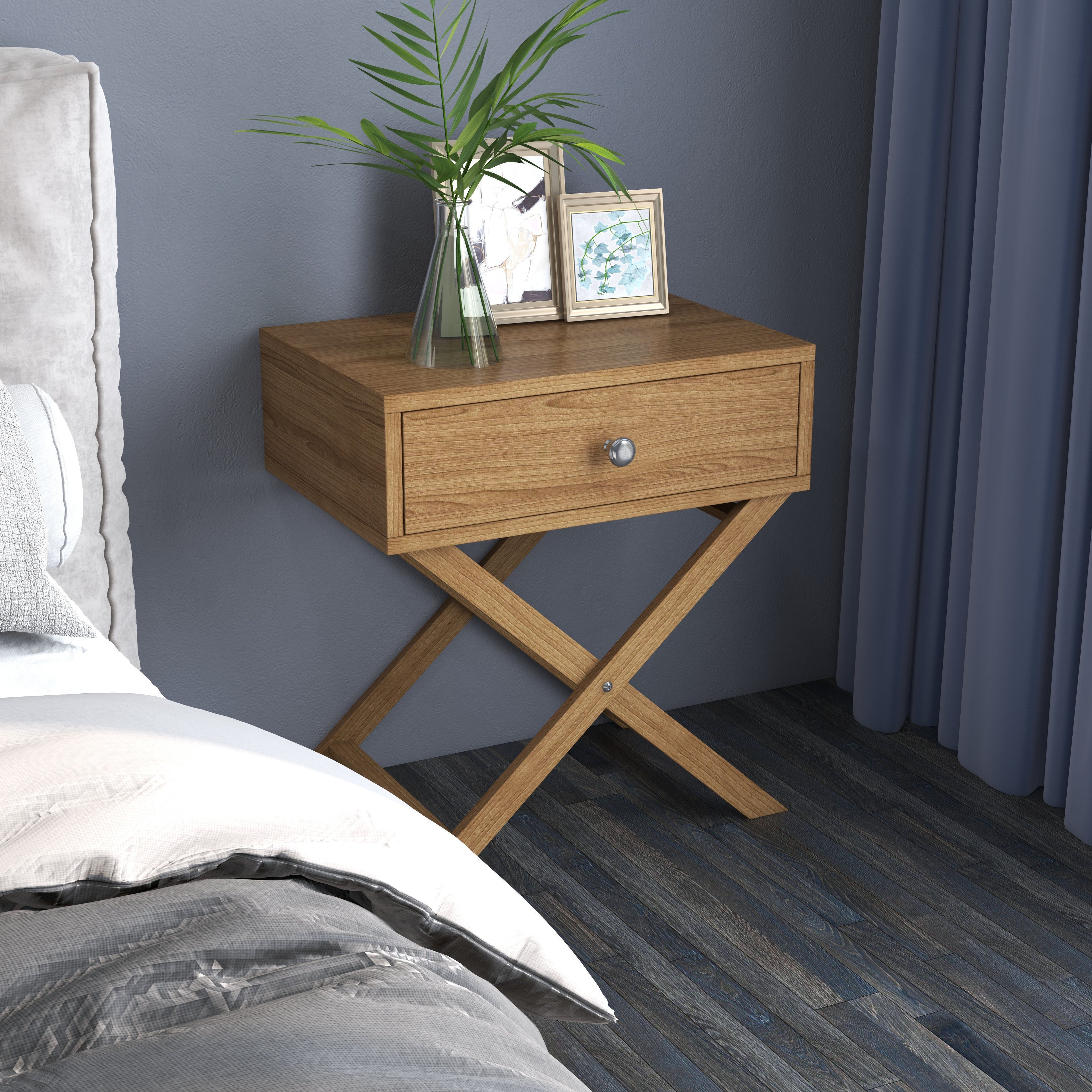 Milano Decor Bedside Table Surry Hills Storage Cabinet Bedroom-Bedside Tables-PEROZ Accessories
