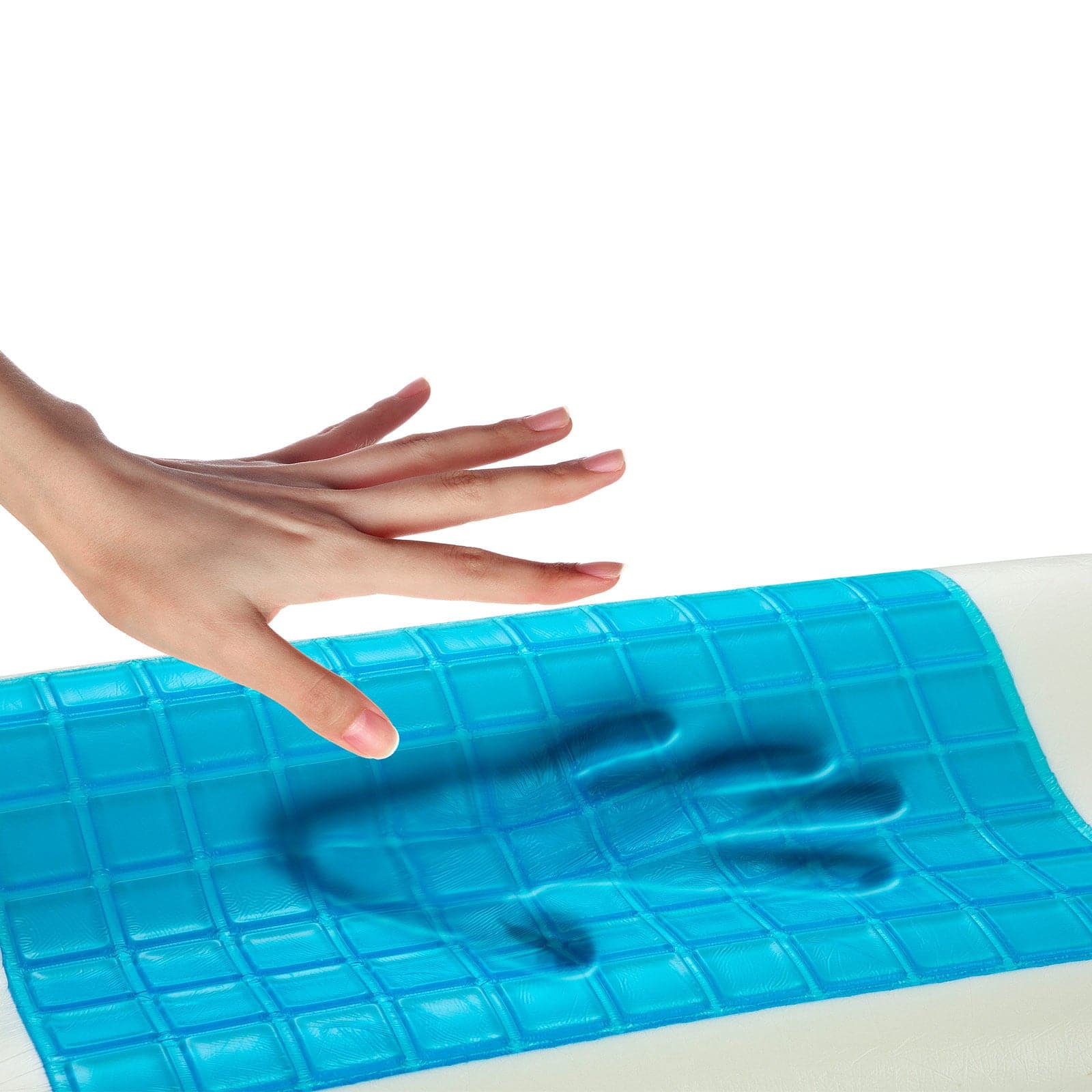 2 x Royal Comfort Cooling Gel Contour High Density Memory Foam Pillows-Bedding-PEROZ Accessories