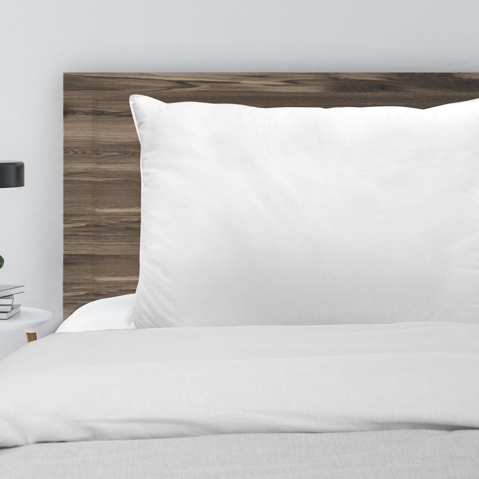 2 x Royal Comfort Luxury Bamboo Blend Gusset Pillows 2cm Gusset Support-Bedding-PEROZ Accessories