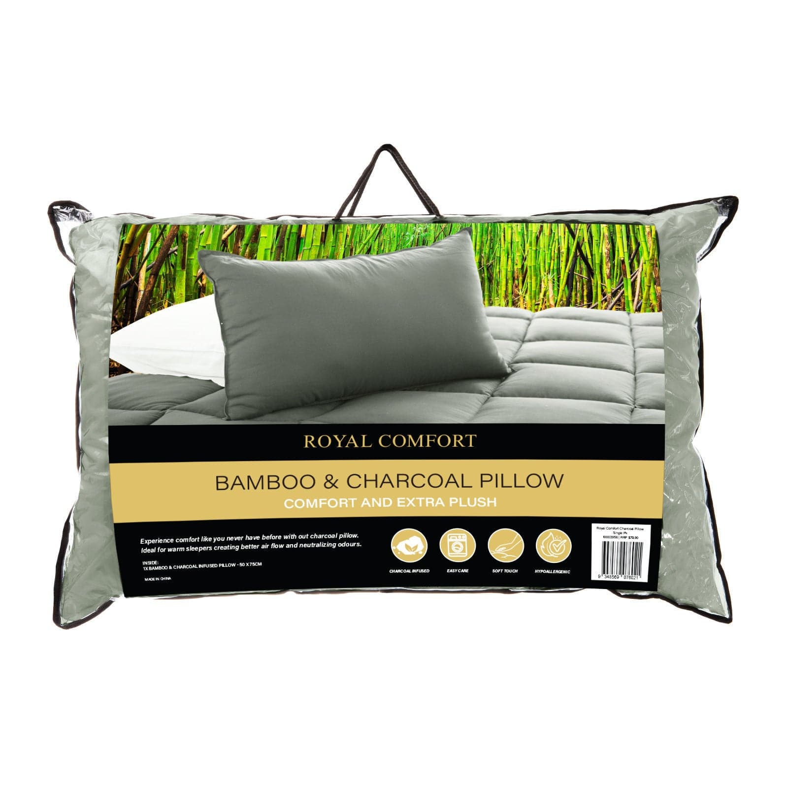 2 x Royal Comfort Bamboo Pillows Hotel Quality Luxury Pack-Bedding-PEROZ Accessories