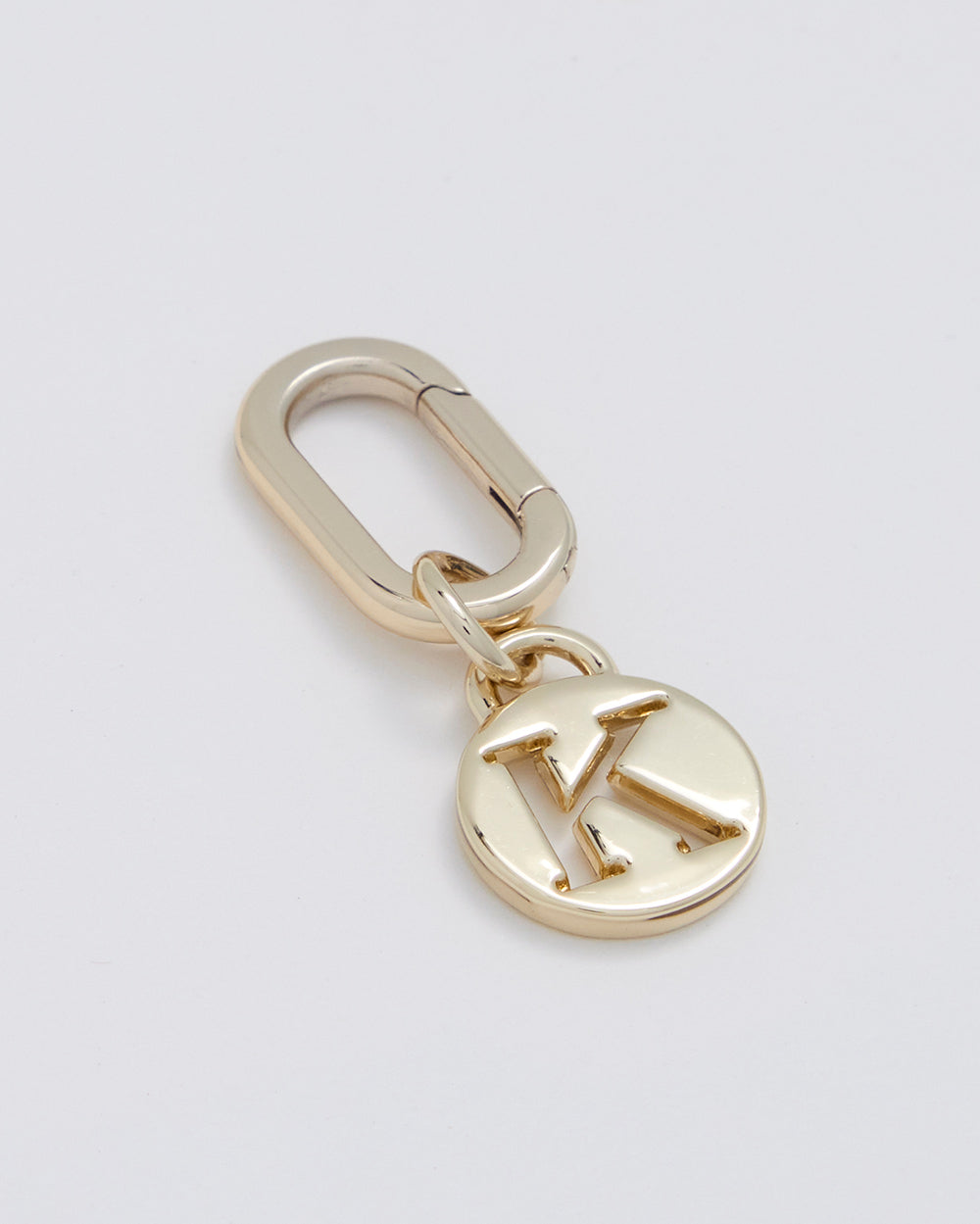 Letter K Charm With Oval Hinge Ring Clip-Accessories-PEROZ Accessories