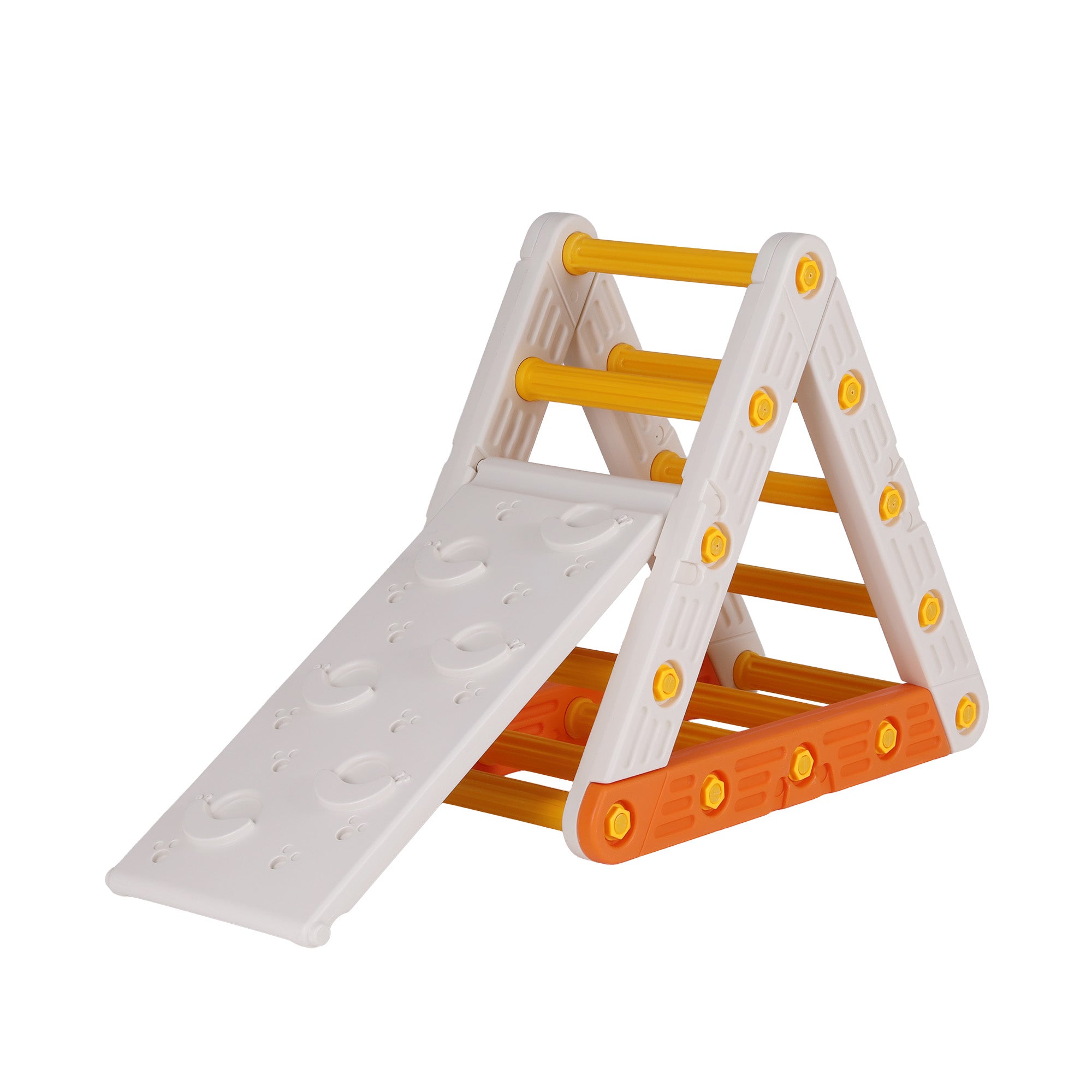 Keezi Kids Climbing Frame Set With Slide Indoor Outdoor Toddler Toys Pikler Triangle Climber-Baby & Kids > Baby & Kid&
