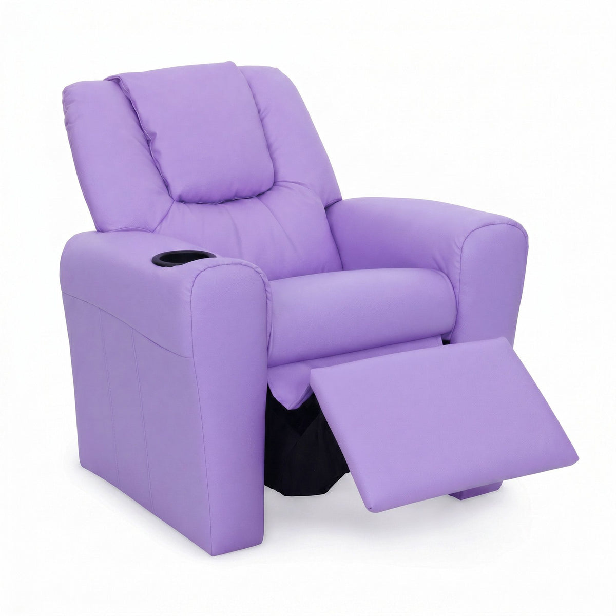 Keezi Kids Recliner Chair PU Leather Sofa Lounge Couch Children Armchair Purple-Recliner Chairs-PEROZ Accessories