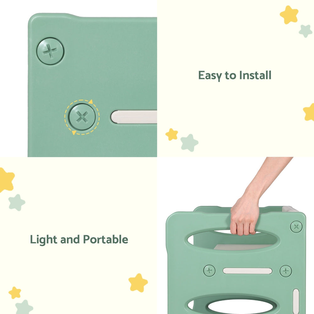 Keezi 3PCS Kids Table and Chairs Set HDPE-Baby & Kids > Kid&