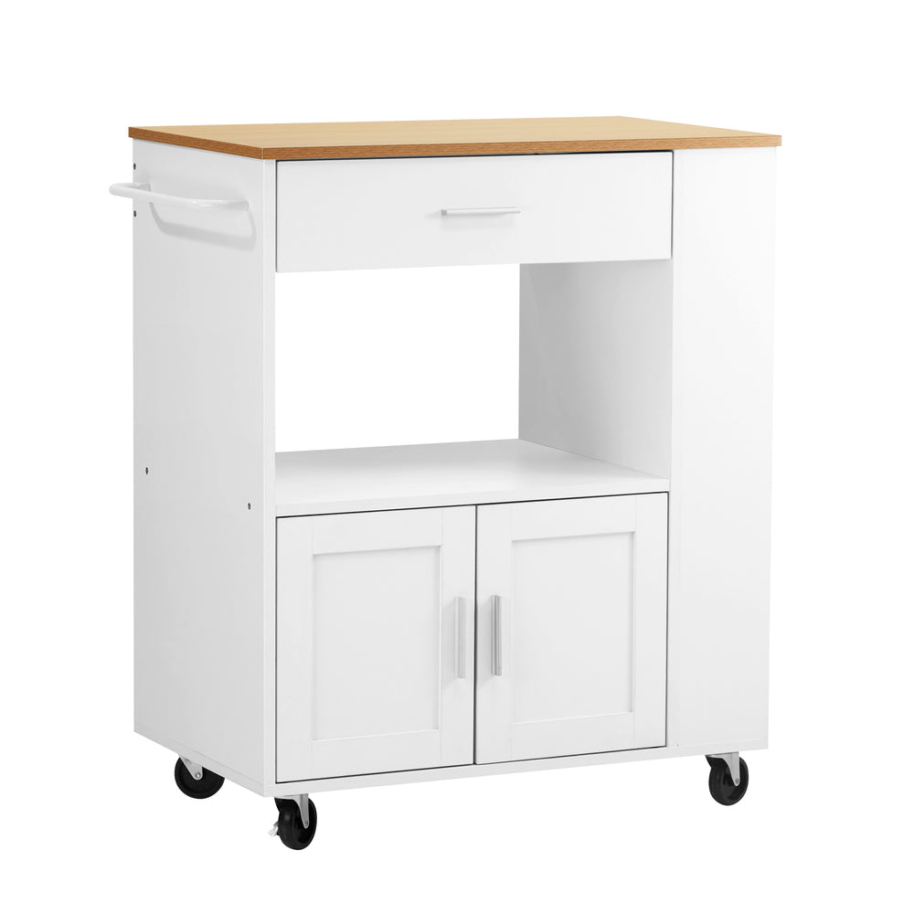 Oikiture Kitchen Island Trolley Rolling Serving Cart-Kitchen Trolley-PEROZ Accessories