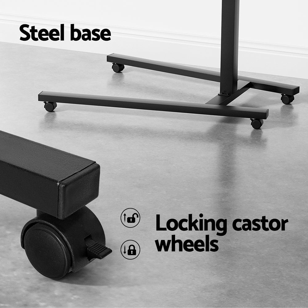 Artiss Laptop Desk Computer Table Height Adjustable Tiltable Mouse Board Black-Furniture > Office-PEROZ Accessories