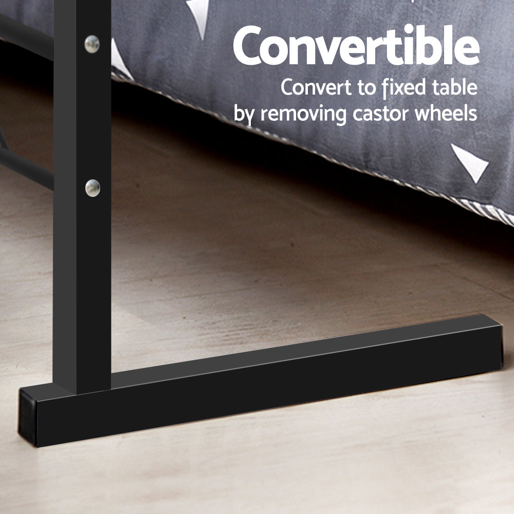 Artiss Laptop Desk Table Adjustable 60CM Dark Wood-Furniture > Office-PEROZ Accessories