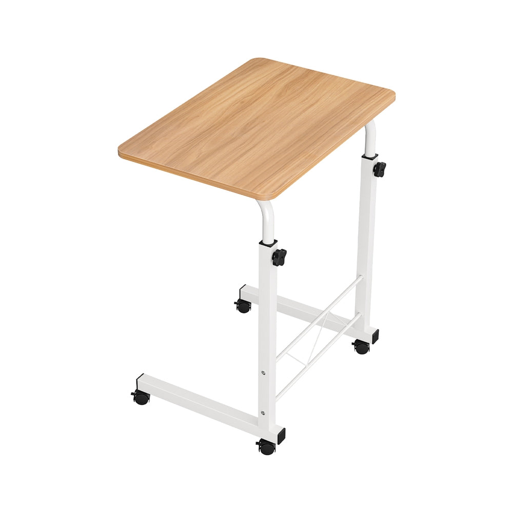 Artiss Laptop Desk Table Adjustable 60CM Light Wood-Furniture > Office-PEROZ Accessories