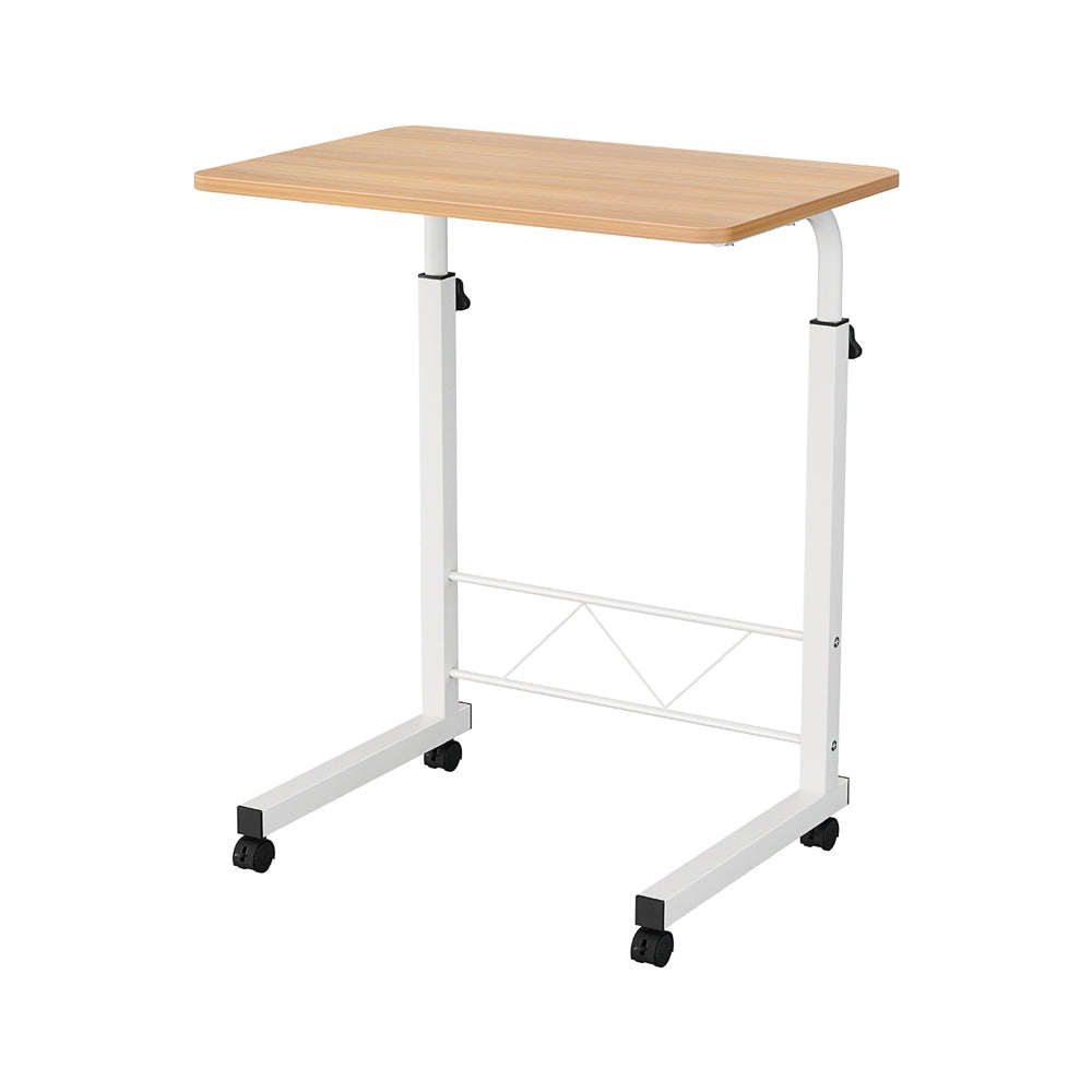 Artiss Laptop Desk Table Adjustable 60CM Light Wood-Furniture > Office-PEROZ Accessories