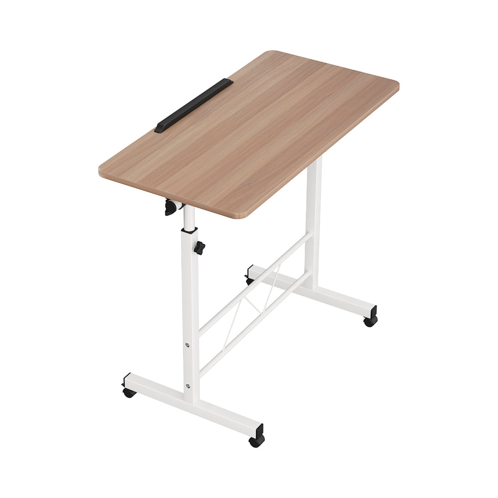 Artiss Laptop Desk Table Adjustable 80CM Light Wood-Furniture > Office-PEROZ Accessories