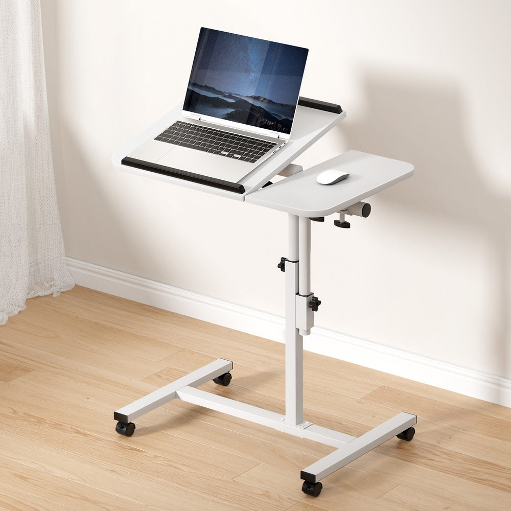 Artiss Laptop Desk Table Fan Cooling White 60CM-Furniture > Office-PEROZ Accessories