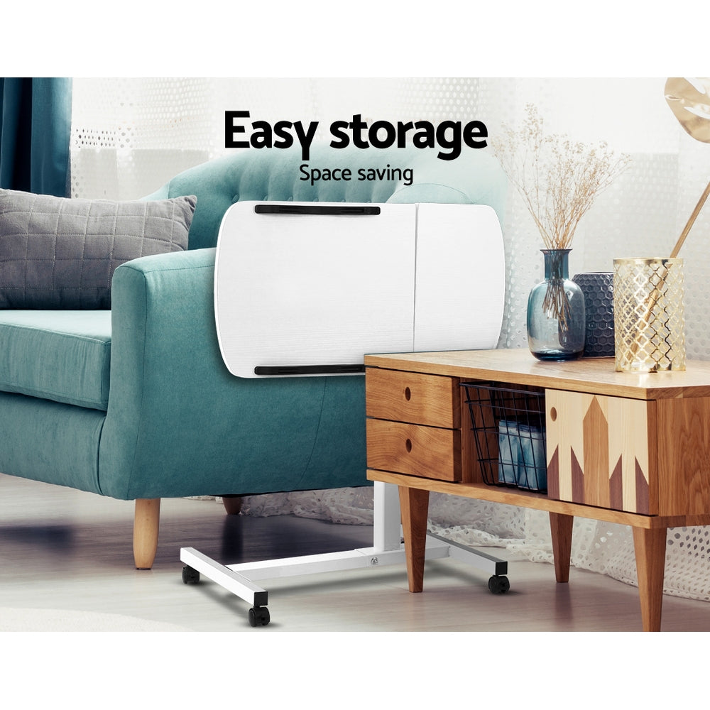 Artiss Laptop Desk Table Fan Cooling White 60CM-Furniture > Office-PEROZ Accessories