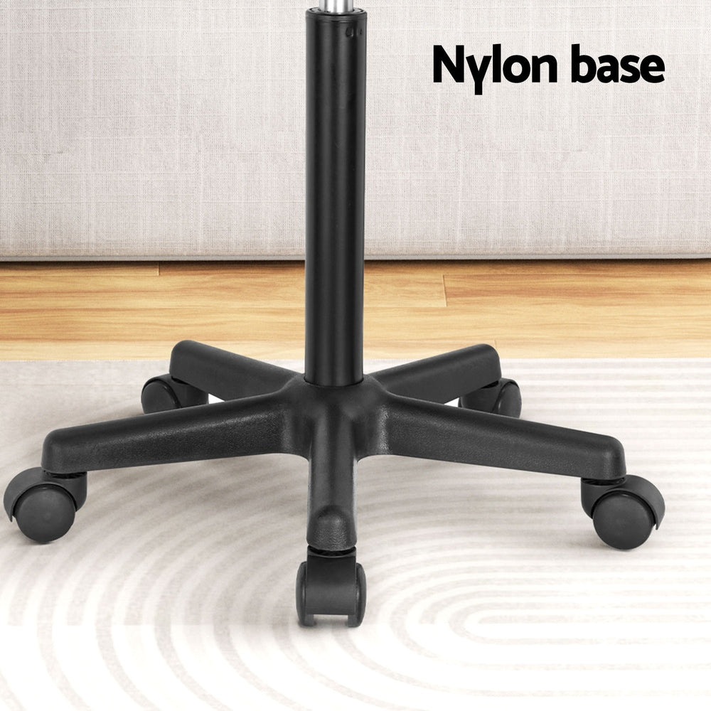 Artiss Laptop Desk Portable Height Adjustable Table Caster Wheels 60CM Black-Furniture > Office-PEROZ Accessories