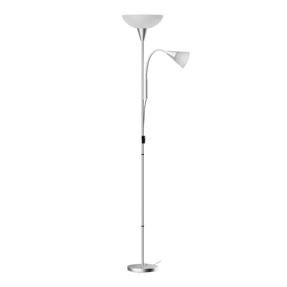 Artiss Floor Lamp Mother and Child Modern Home Living Room Office Reading Silver-Home & Garden > Lighting > Floor Lamps-PEROZ Accessories