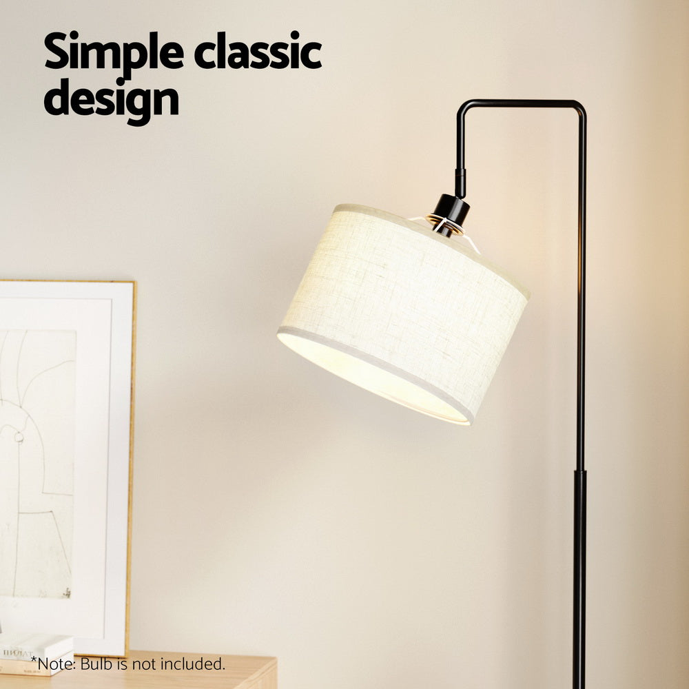 Artiss Floor Lamp 2 Tier Shelf Storage LED Light Stand Home Room Adjustable Head-Furniture > Bedroom-PEROZ Accessories