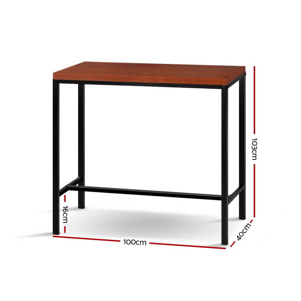 Artiss Alex Bar Table 100CM Rectangular-Furniture > Bar Stools & Chairs-PEROZ Accessories
