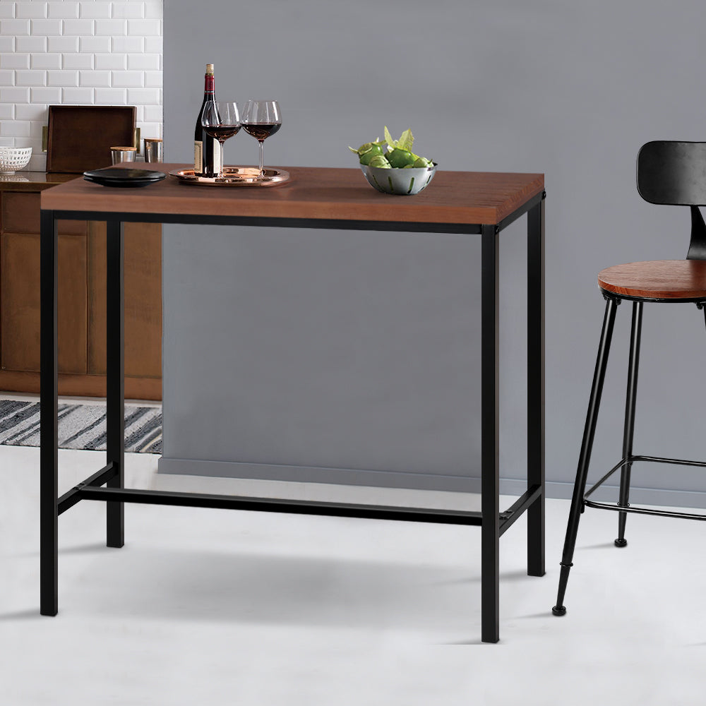 Artiss Alex Bar Table 100CM Rectangular-Furniture > Bar Stools & Chairs-PEROZ Accessories