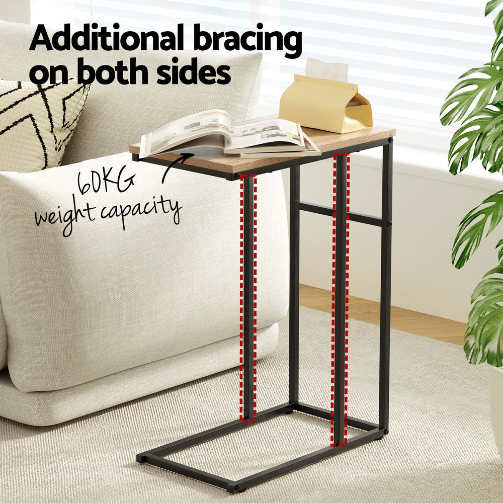 Artiss Coffee Table Side Table Walnut Anika-Furniture > Living Room-PEROZ Accessories