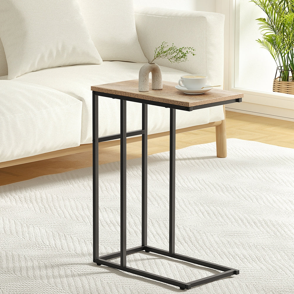 Artiss Coffee Table Side Table Walnut Anika-Furniture > Living Room-PEROZ Accessories