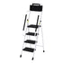 Giantz 4 Step Ladder Multi-Purpose Folding Steel Platform Tool Bag Handrails-Home & Garden > Storage > Clothing & Wardrobe Storage-PEROZ Accessories