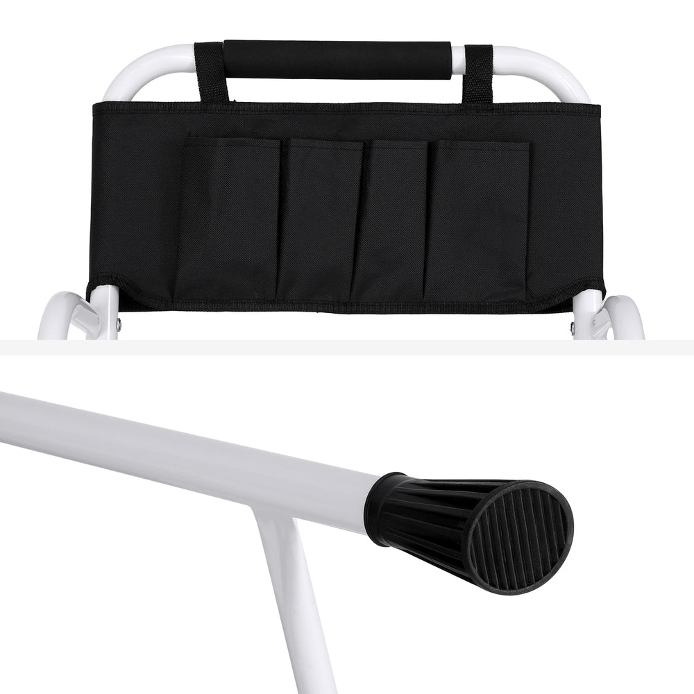 Giantz 4 Step Ladder Multi-Purpose Folding Steel Platform Tool Bag Handrails-Home & Garden > Storage > Clothing & Wardrobe Storage-PEROZ Accessories
