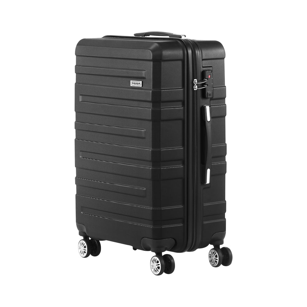 Mazam 28" Luggage Suitcase Trolley Set Travel TSA Lock Storage Hard Case Black-Luggage-PEROZ Accessories