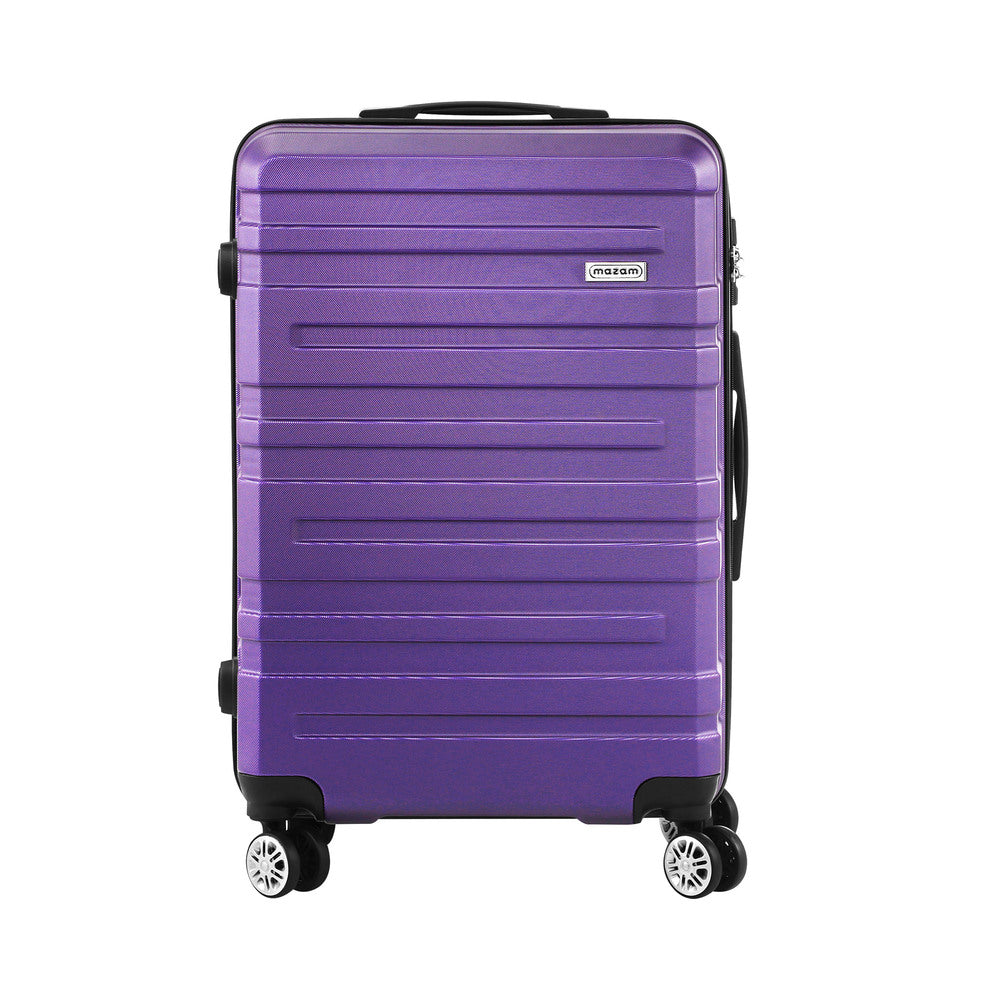 Mazam 28" Luggage Suitcase Trolley Set Travel TSA Lock Purple-Luggage Sets-PEROZ Accessories