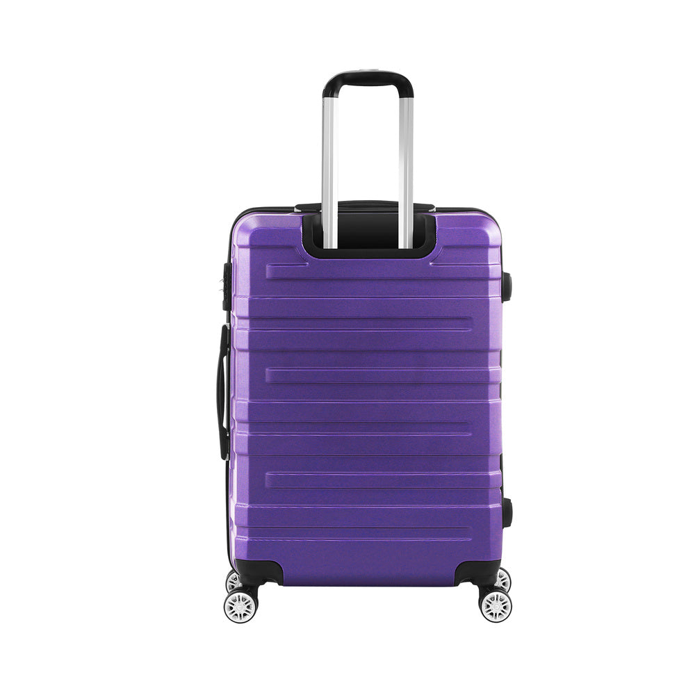 Mazam 28" Luggage Suitcase Trolley Set Travel TSA Lock Purple-Luggage Sets-PEROZ Accessories