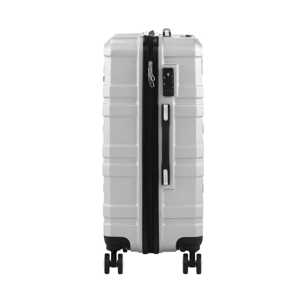 Mazam 28" Luggage Suitcase Trolley Set Travel TSA Lock Storage Hard Case Silver-Luggage-PEROZ Accessories
