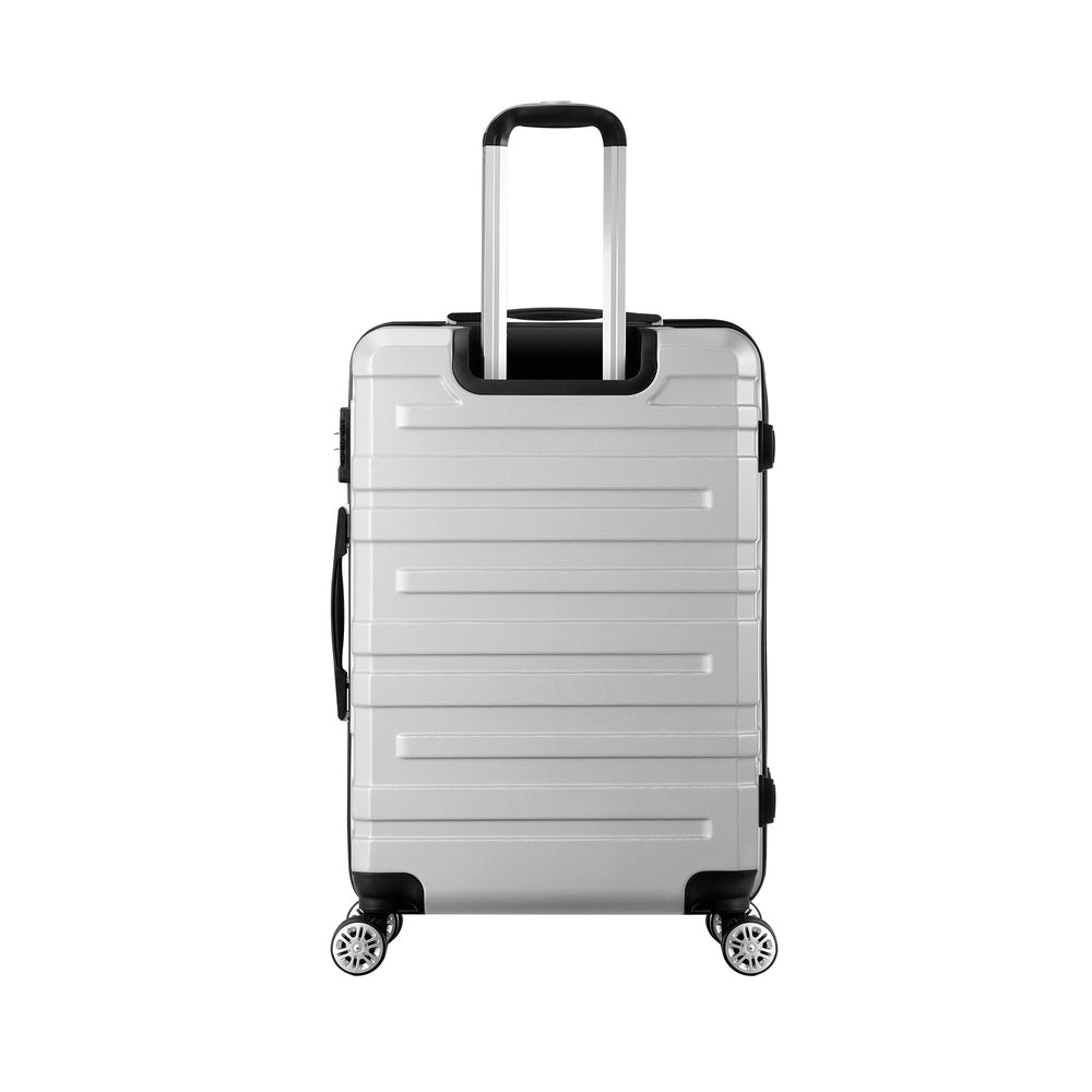Mazam 28" Luggage Suitcase Trolley Set Travel TSA Lock Storage Hard Case Silver-Luggage-PEROZ Accessories