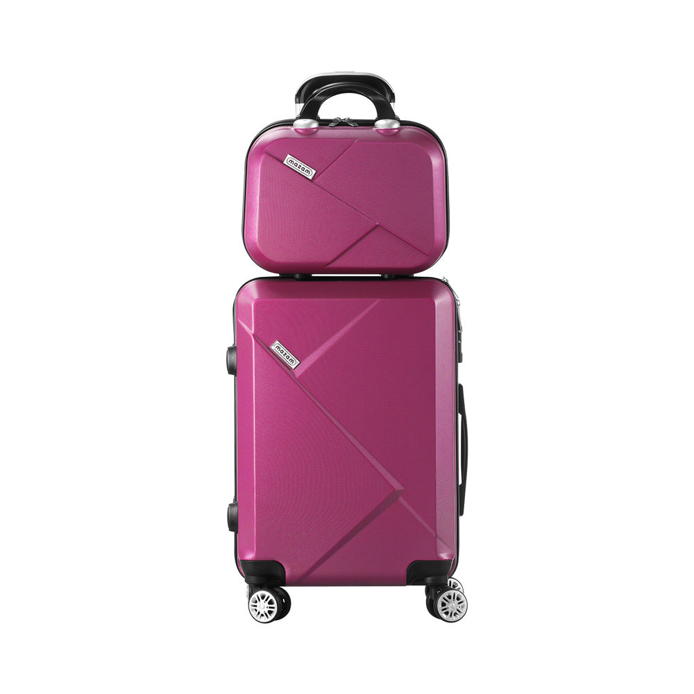 Mazam 28" Luggage Suitcase Trolley Set Travel TSA Lock Red-Luggage Sets-PEROZ Accessories