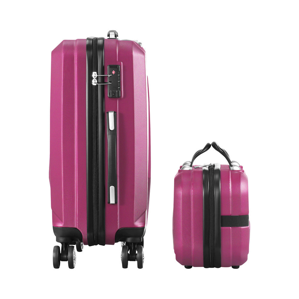 Mazam 28" Luggage Suitcase Trolley Set Travel TSA Lock Red-Luggage Sets-PEROZ Accessories