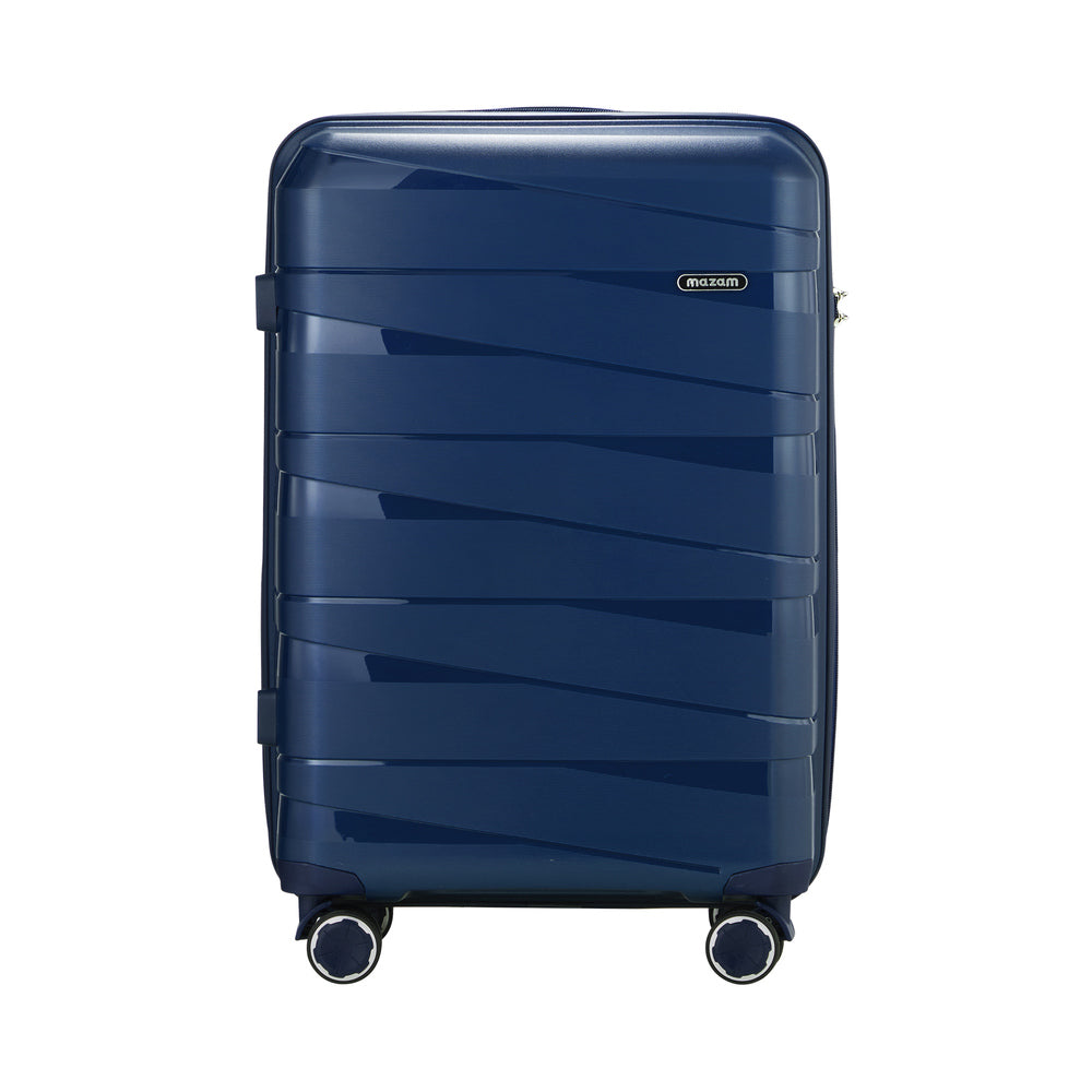 Mazam 28" Luggage Set Travel TSA Lock PP Case Navy-Luggage Sets-PEROZ Accessories