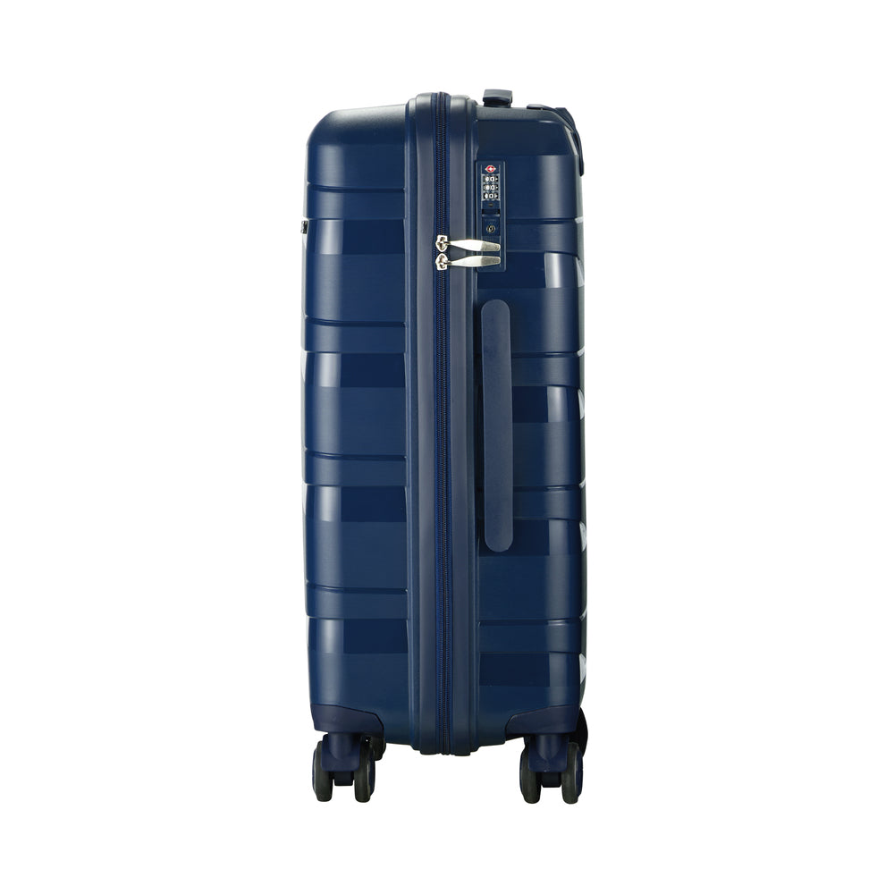 Mazam 28" Luggage Set Travel TSA Lock PP Case Navy-Luggage Sets-PEROZ Accessories
