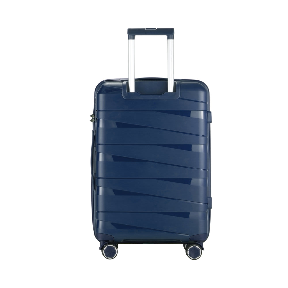 Mazam 28" Luggage Set Travel TSA Lock PP Case Navy-Luggage Sets-PEROZ Accessories